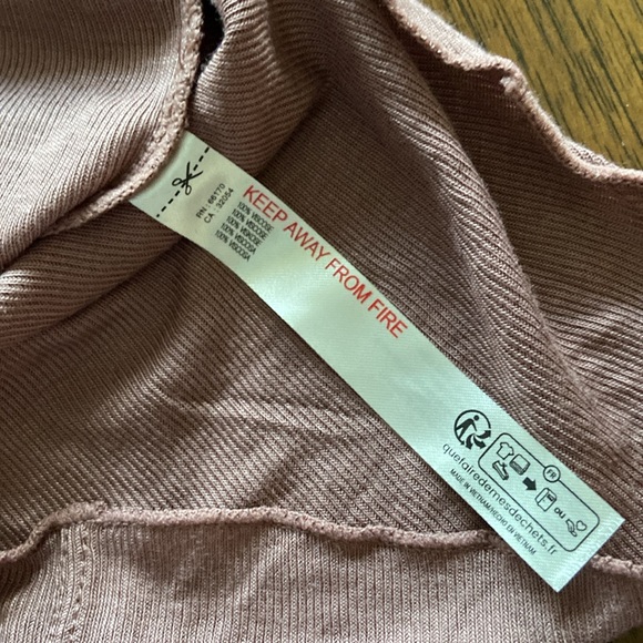 Free People Mauve Long Sleeve Top - Picture 6 of 8